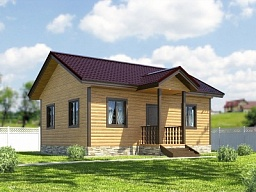 Каркасный дом 6x8 - КД 6 - строительство под ключ, проекты и цены в Казани - Строительная компания &laquo;Метрика&raquo;