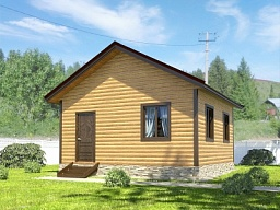 Каркасный дом 6х6 - КД 4 - строительство под ключ, проекты и цены в Казани - Строительная компания &laquo;Метрика&raquo;